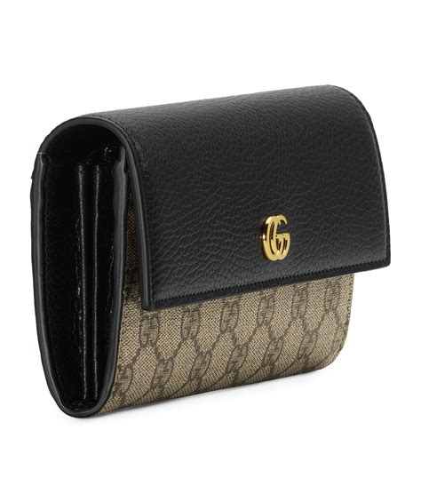 gucci leather continental wallet|gucci gg marmont continental wallet.